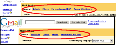 Gmail US vs UK differences