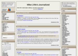 screenshot of journalized sand theme
