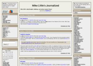 screenshot of journalized theme